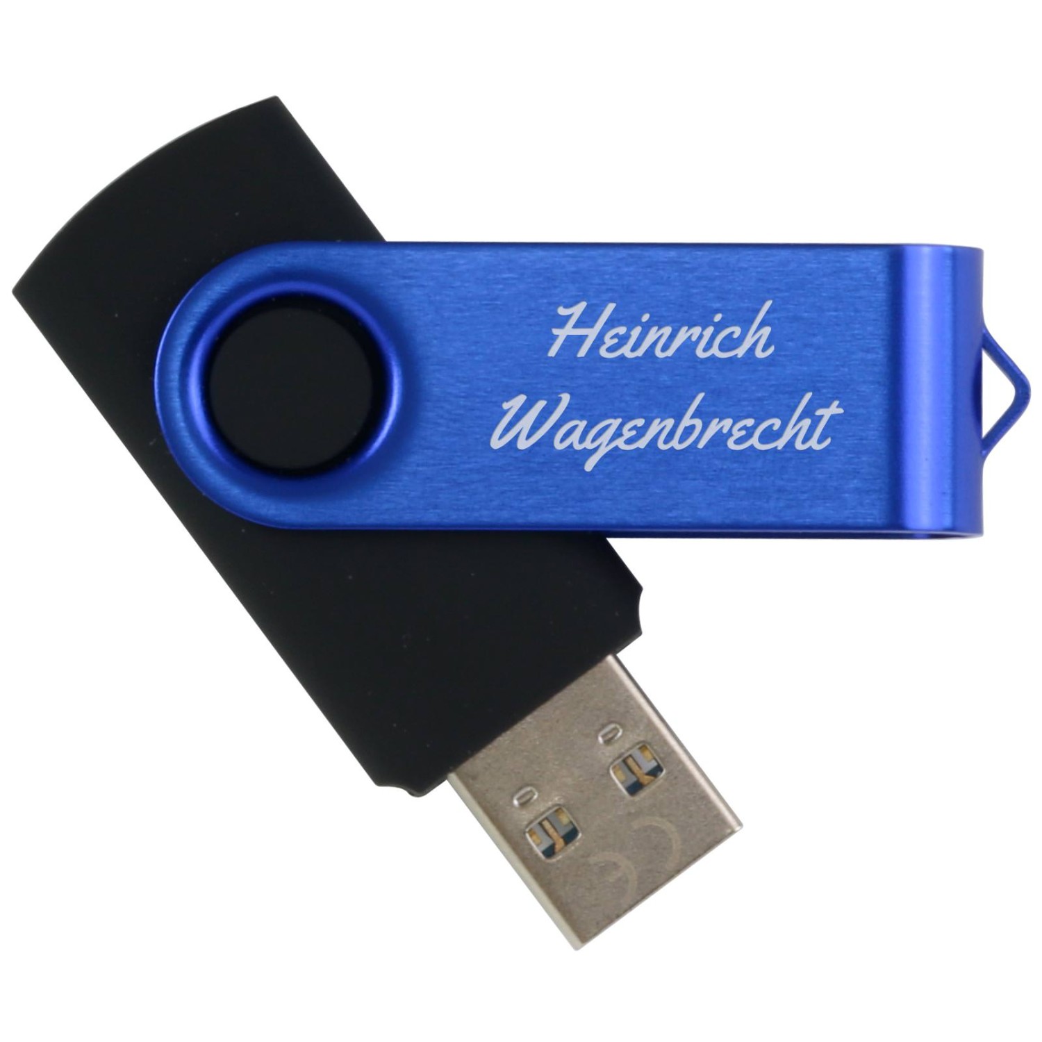 0. Foto USB Stick Pana 2.0 mit Text Logo Gravur 10 Farben (Kapazität: 1 GB Bügelfarbe: Grau ca. Pantone 411C)