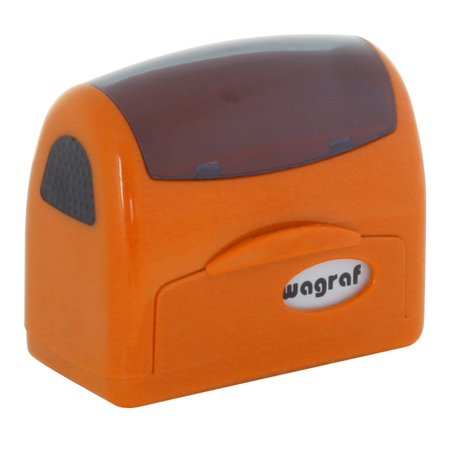 0. Foto Stempel Wagraf A4 selbstfärbend Automatikstempel 60 x 23 mm bis 5 Zeilen (Gehäusefarbe: orange)