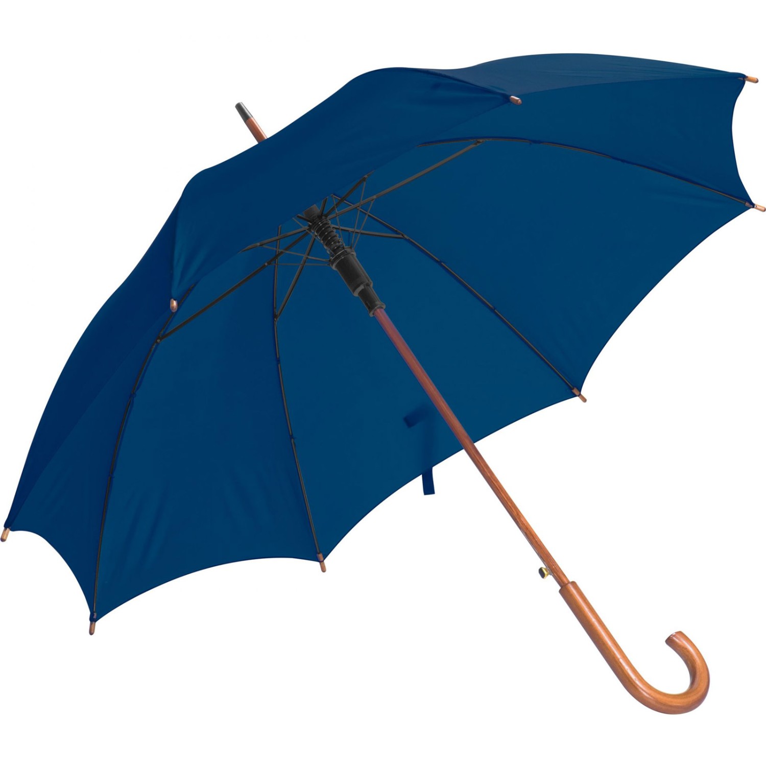 0. Foto Schirm Regenschirm Automatikstockschirm Stockschirm mit Druck Werbung 1-farbig (Schirmfarbe: blau)