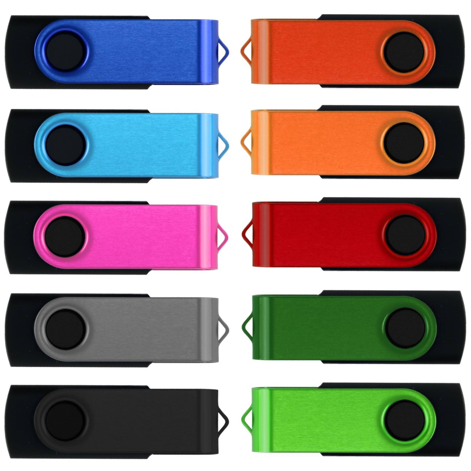 1. Foto USB Stick Pana 2.0 mit Text Logo Gravur 10 Farben (Kapazität: 1 GB Bügelfarbe: Grau ca. Pantone 411C)