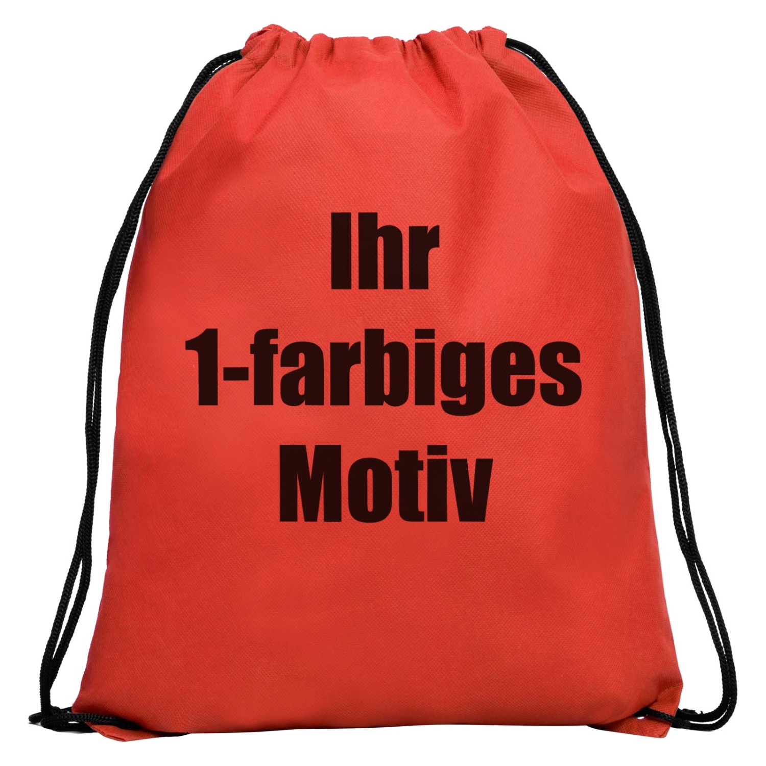 Gymbag Polyester Kinder Sportbeutel Rucksack mit Druck (Farbe: rot)