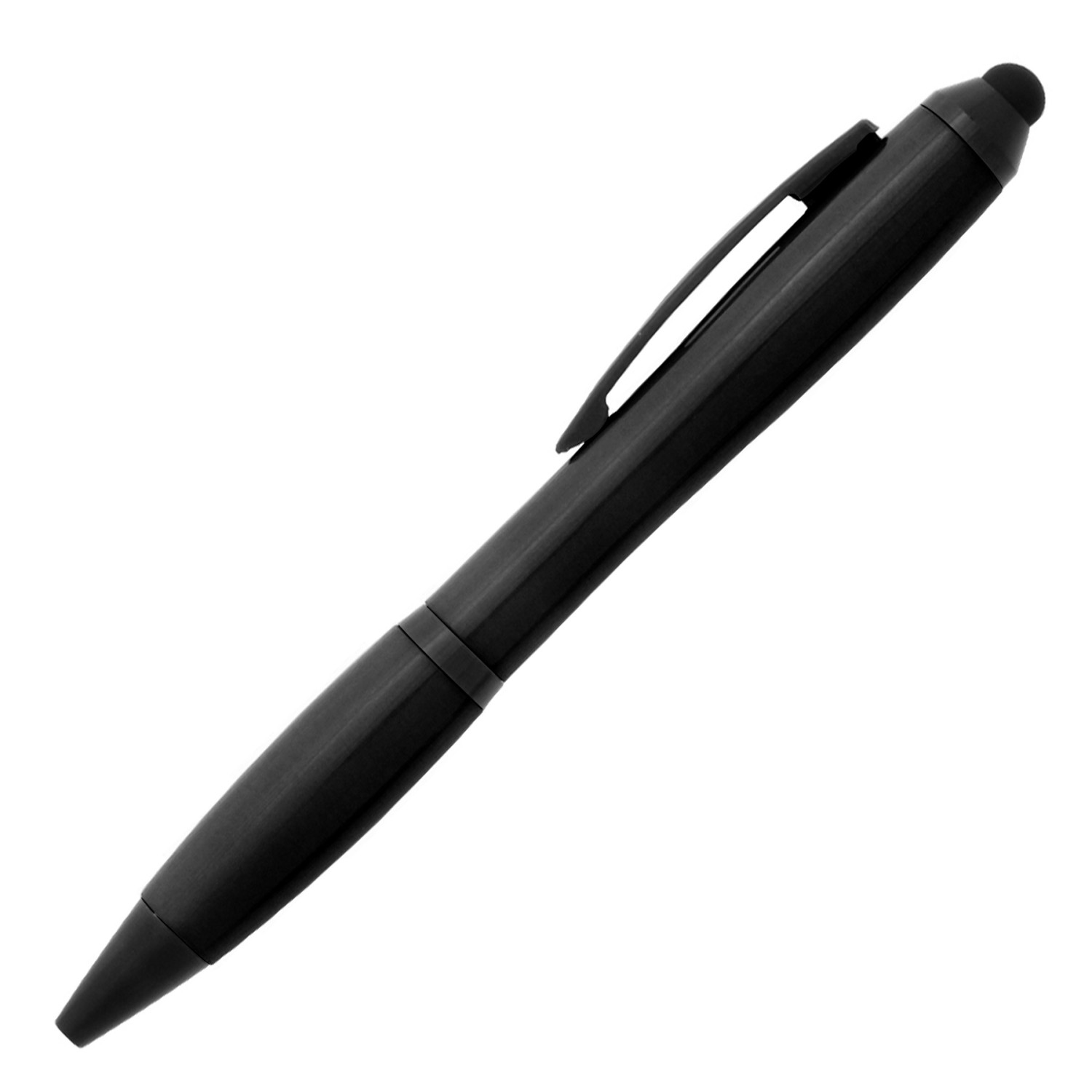 1. Foto Kugelschreiber Dynamic POP Touchpen mit Druck Logo Werbung 1-farbig (Gehäusefarbe: schwarz)