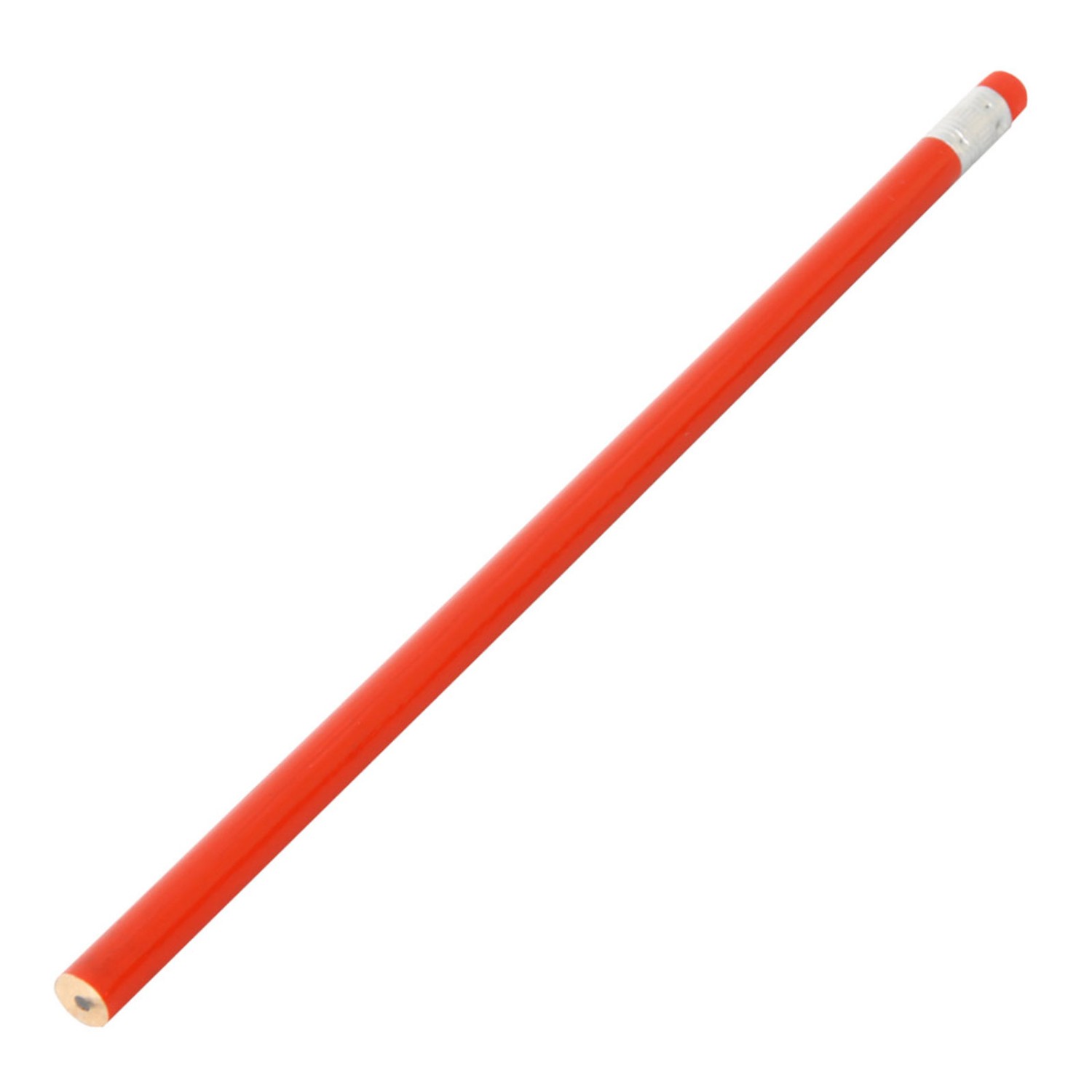 0. Foto Bleistift MATHILDA mit Radiergummi farbig mit Druck Werbung (Farbe: orange)