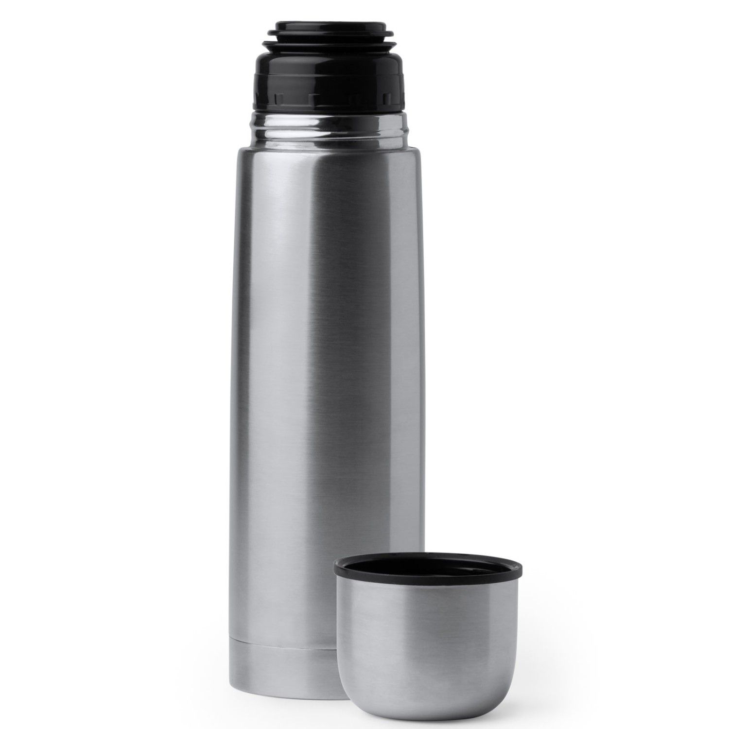 2. Foto Thermosflasche TIRILL Trinkflasche Isolierflasche 500 ml mit Gravur (Farbe: silber)