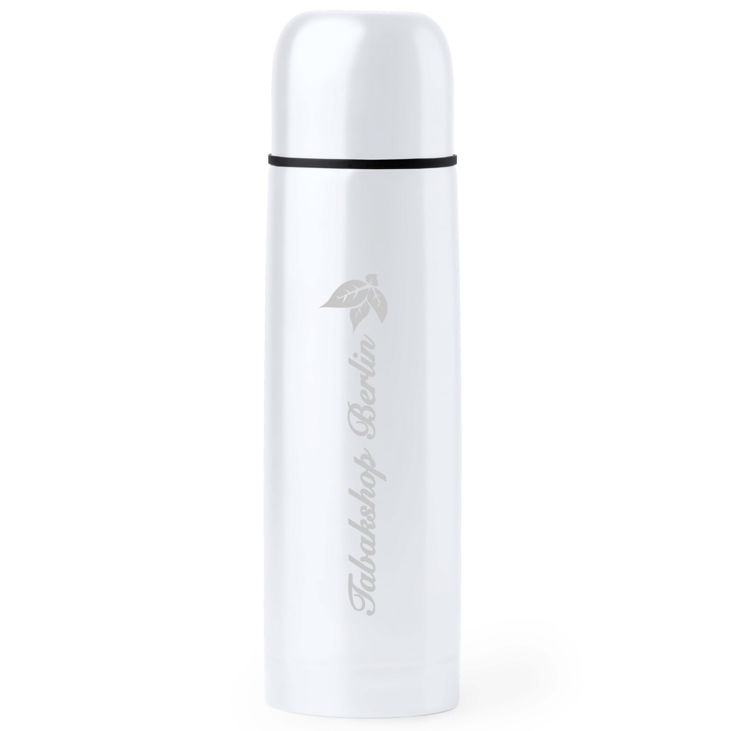 1. Foto Thermosflasche TIRILL Trinkflasche Isolierflasche 500 ml mit Gravur (Farbe: weiß)