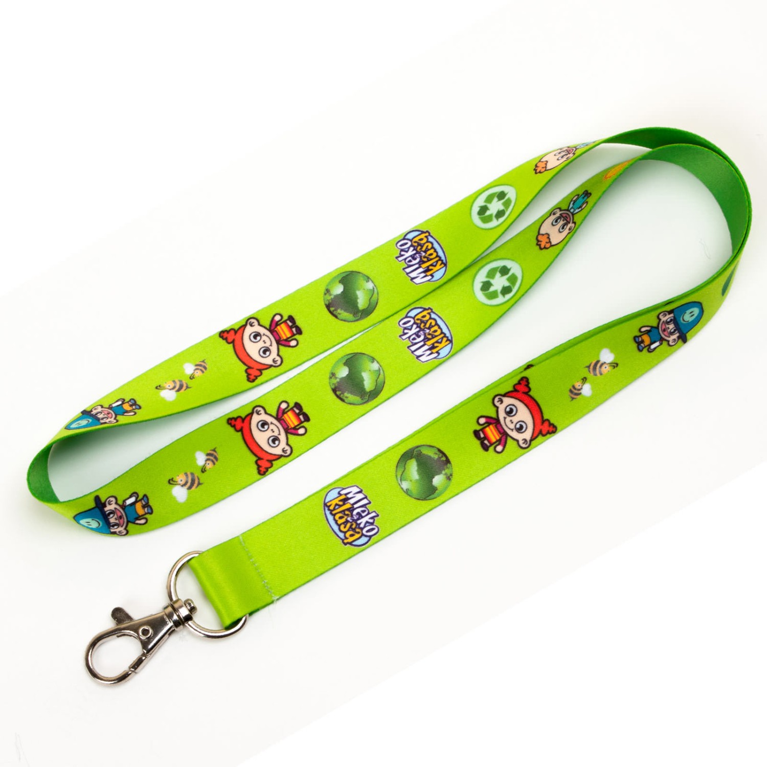 1. Foto Schlüsselband / Lanyard mit Druck 4-farbig Fotodruck (Breite: 15 mm)