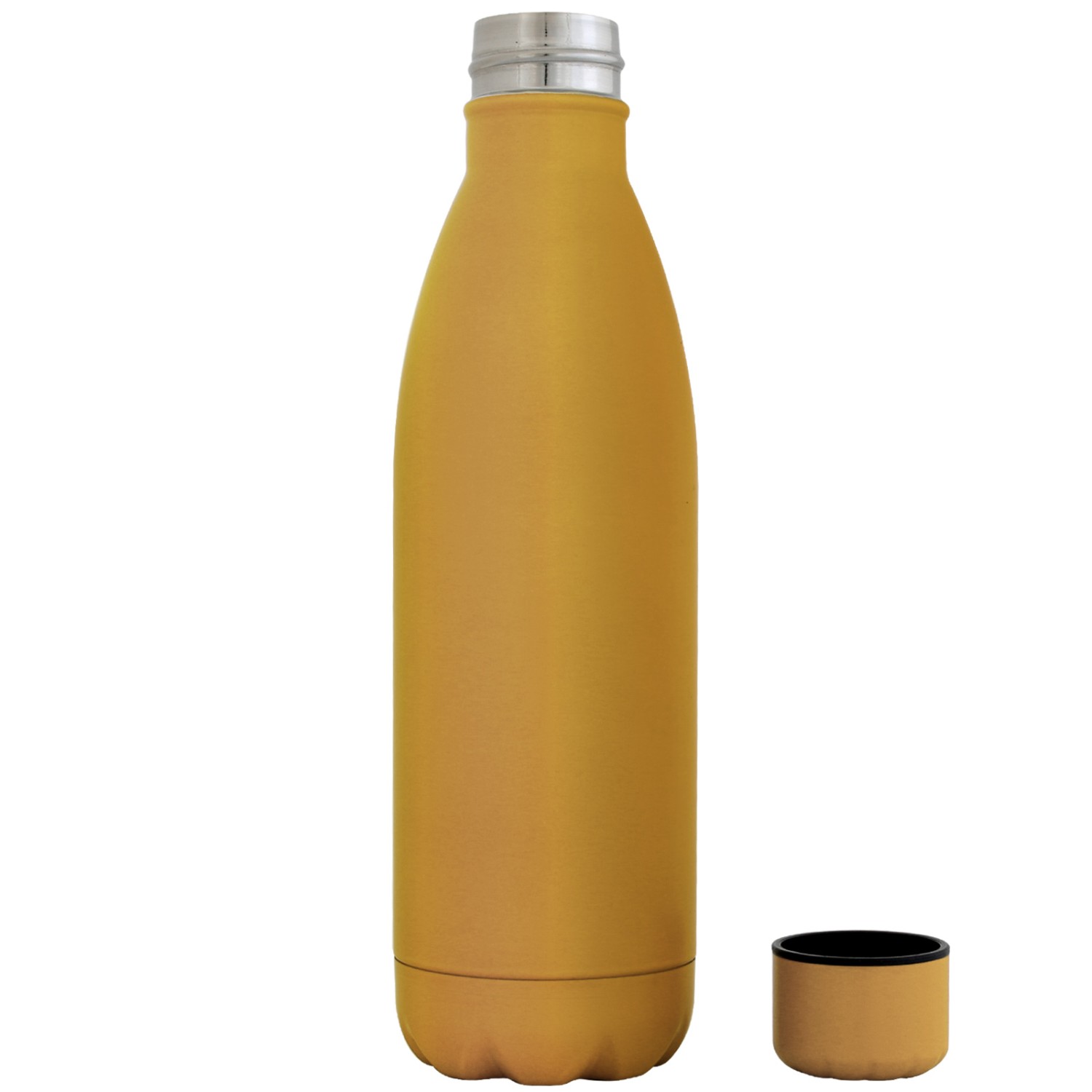 2. Foto Trinkflasche REXTAN matt Edelstahl Flasche mit Gravur (Farbe: gold)