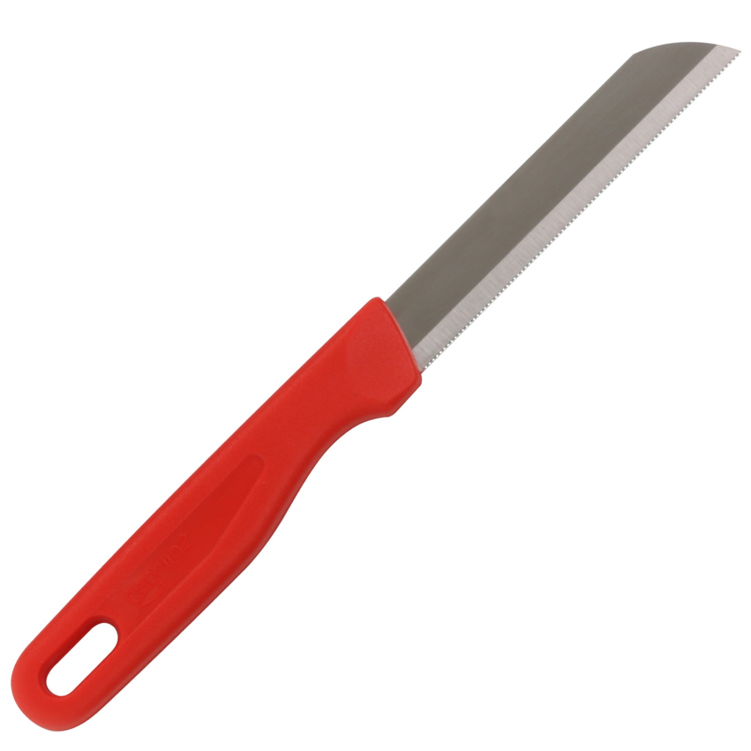 1. Foto Frühstücksmesser Brötchenmesser Vespermesser Messer aus Solingen mit Gravur (Farbe: rot)