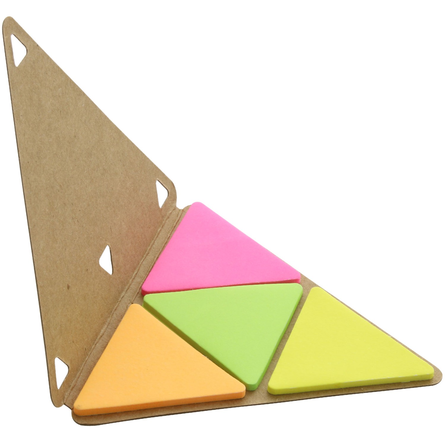 1. Foto Haftnotizblock TRIANGLE 3-eckig mit 1-farbigem Druck (Farbe: natur)