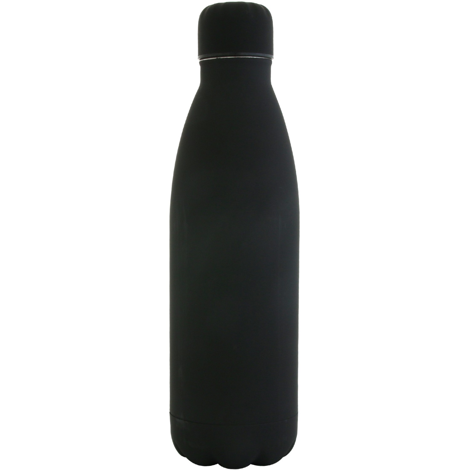 1. Foto Trinkflasche REXTAN matt Edelstahl Flasche mit Gravur (Farbe: schwarz)