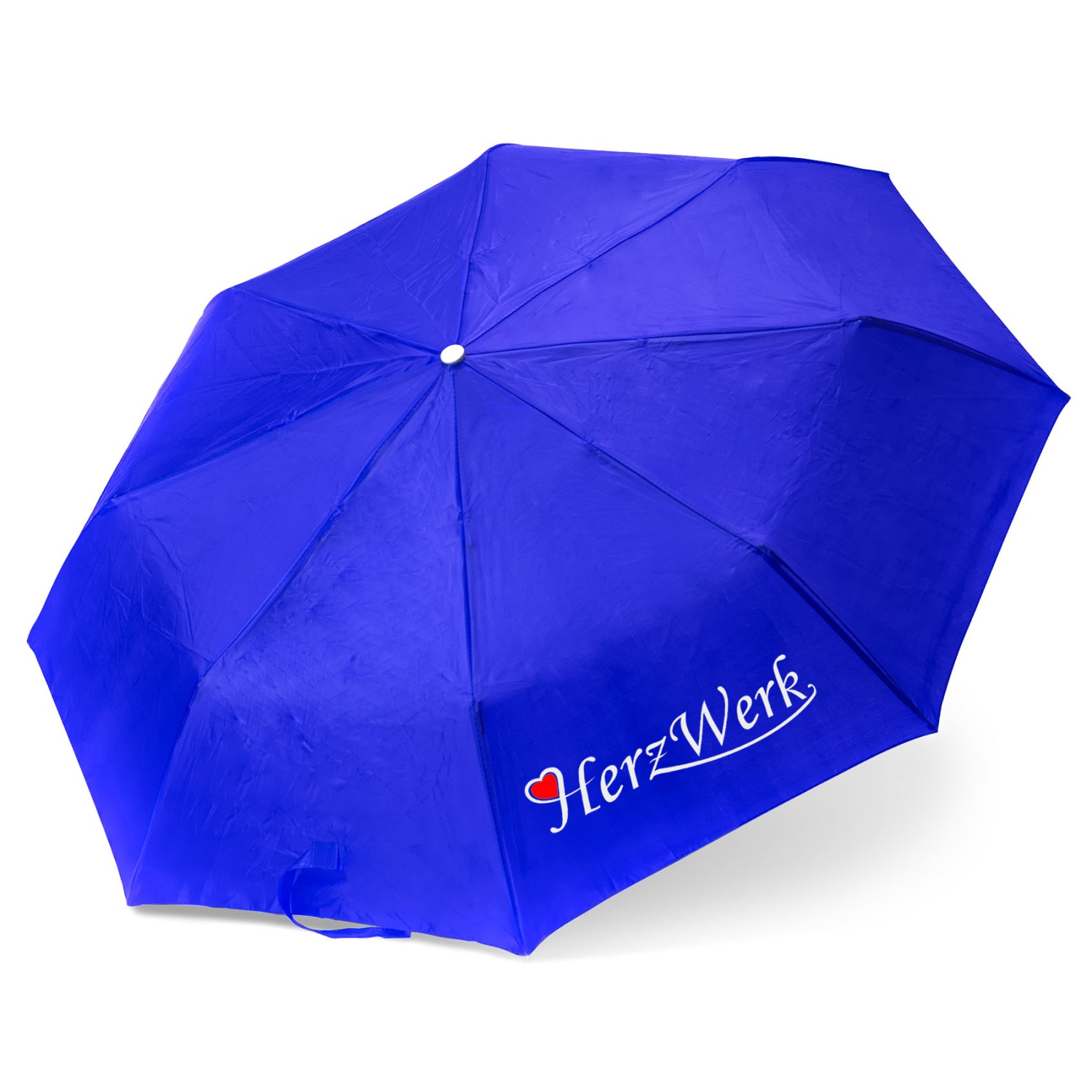 1. Foto Regenschirm	YAKU Schirm mit Druck Logo auf 1 Panel (Farbe: blau)