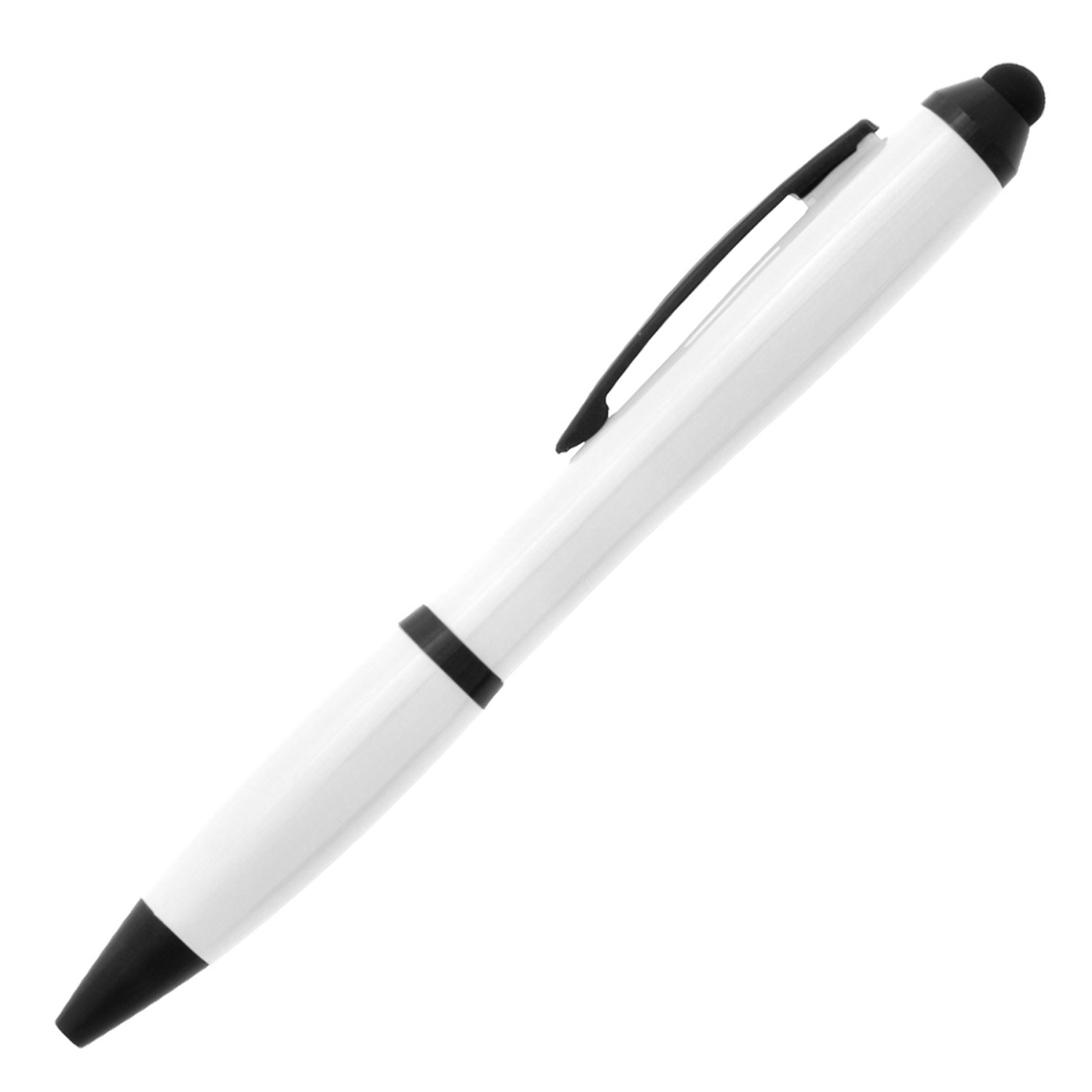 1. Foto Kugelschreiber Dynamic POP Touchpen mit Druck Logo Werbung 1-farbig (Gehäusefarbe: weiß)